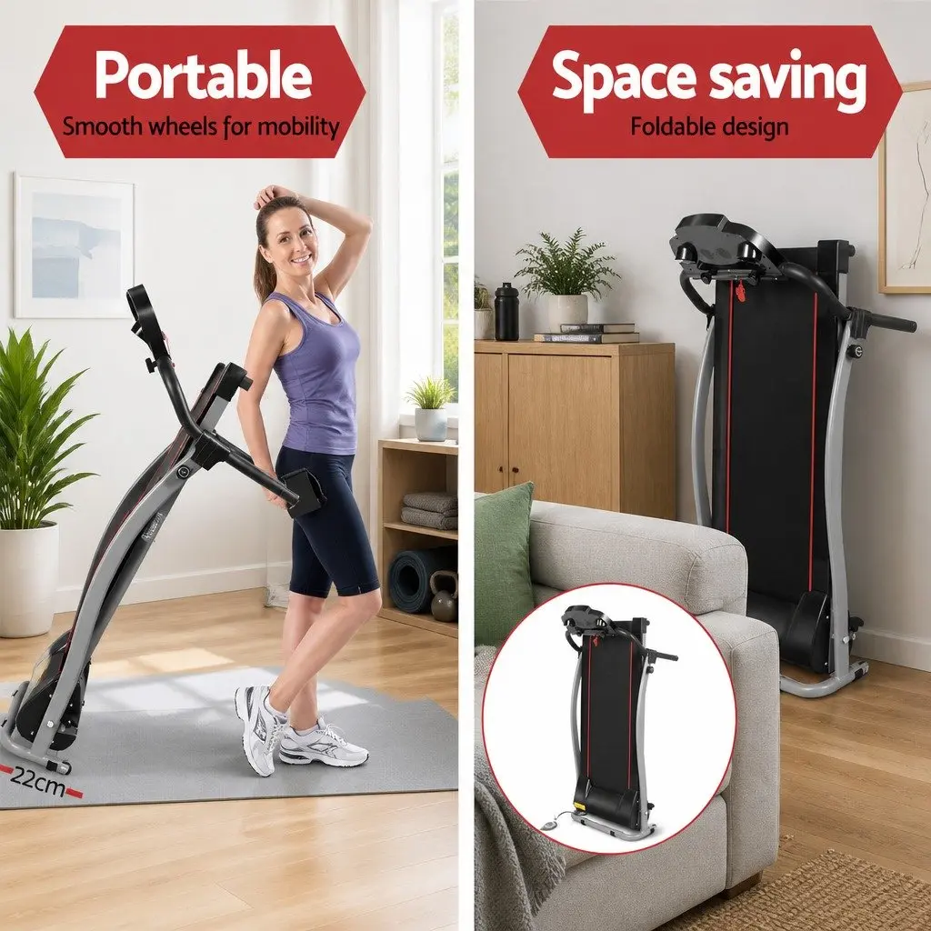 Electric Treadmill for Home Workouts with 12 Programs