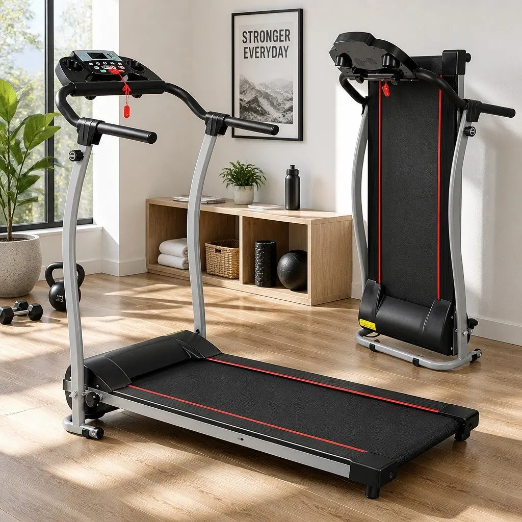 Electric Treadmill for Home Workouts with 12 Programs