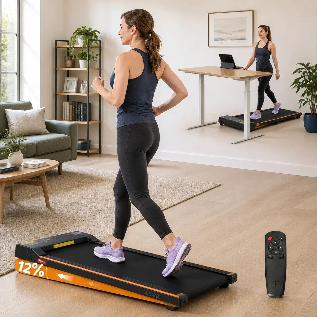 3 in 1 Treadmill with Manual 12% Incline