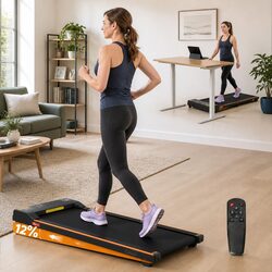 Compact 3 in 1 Treadmill with Manual 12% Incline