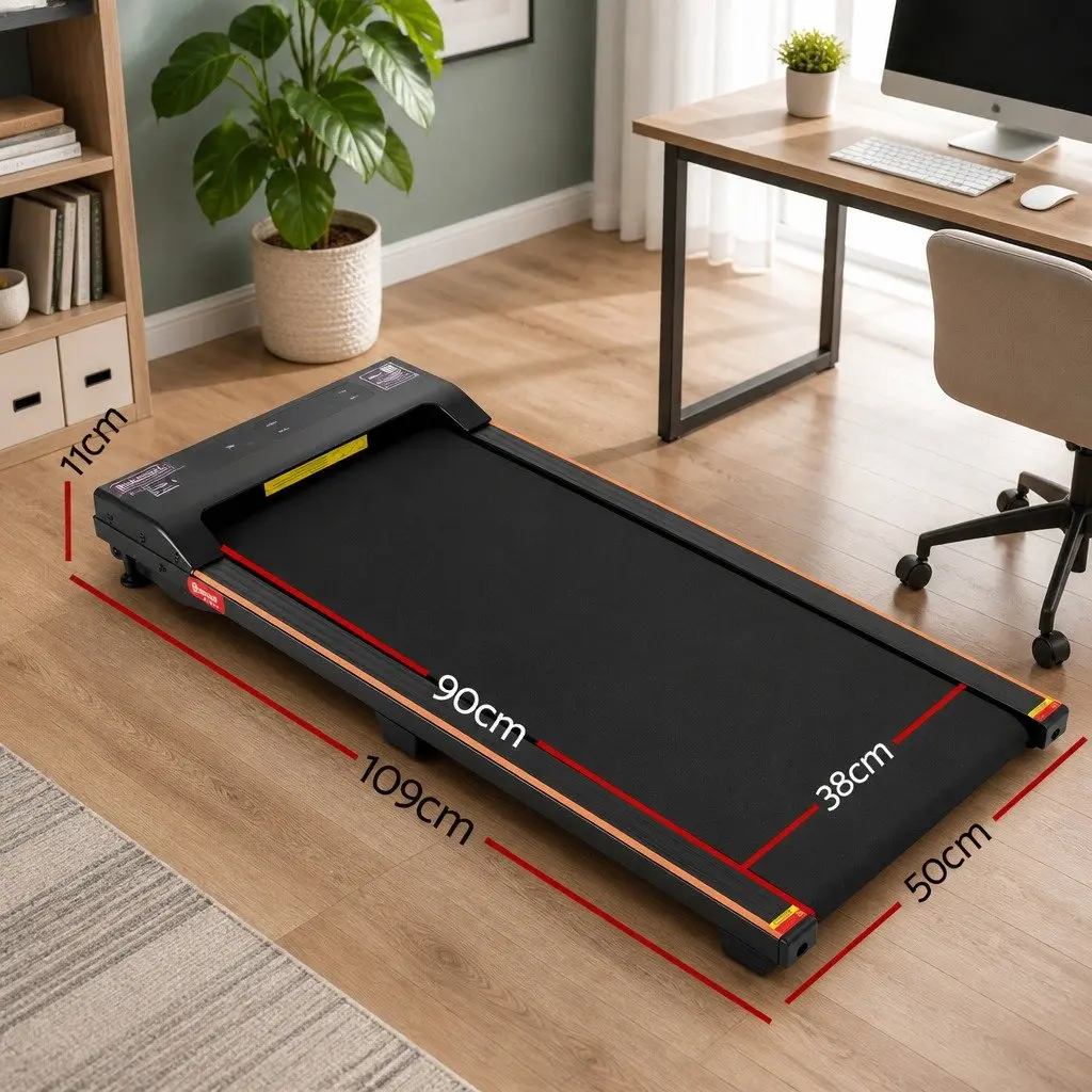 3 in 1 Treadmill Walking Pad 90 x 38 cm Black Orange