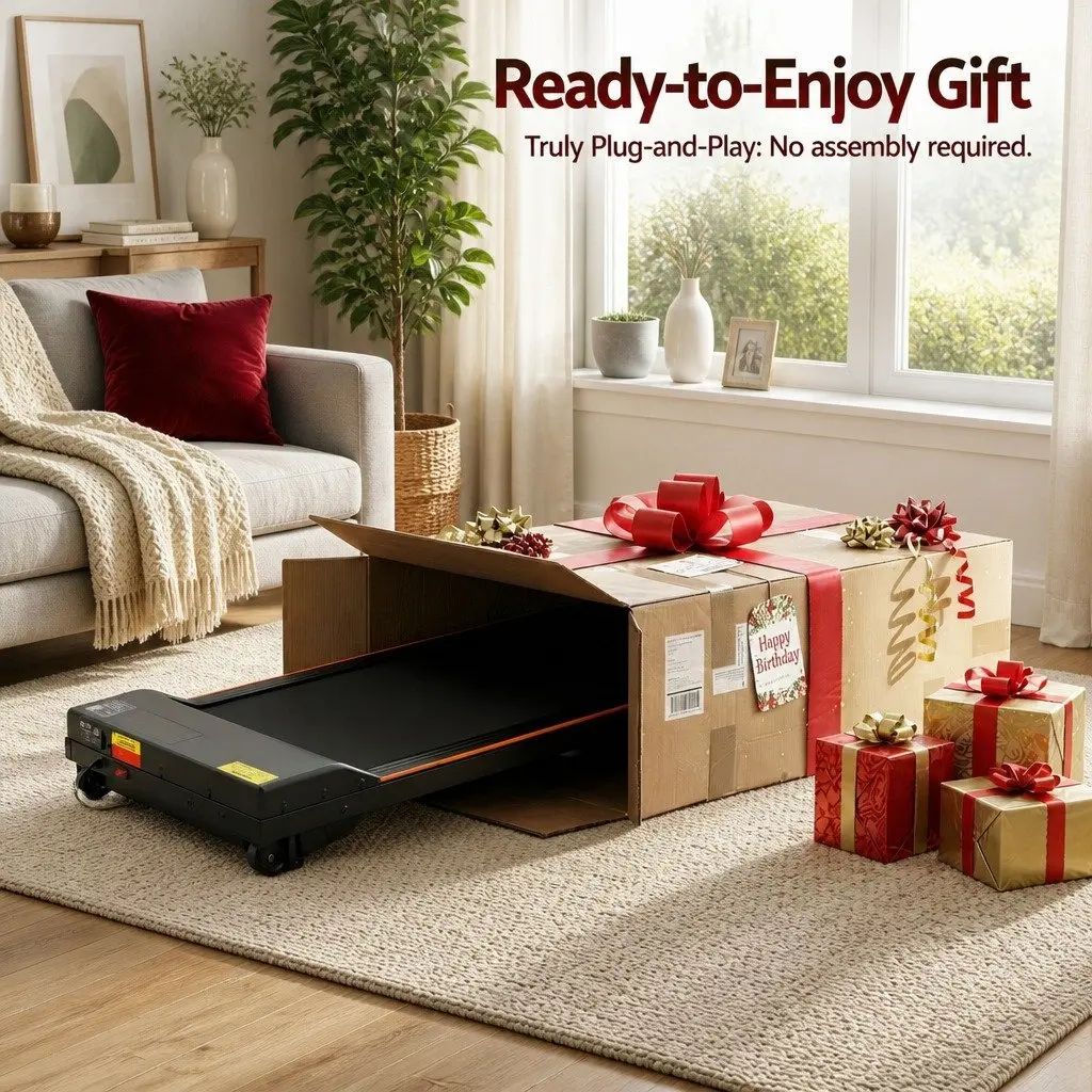 3 in 1 Treadmill Walking Pad 90 x 38 cm Black Orange