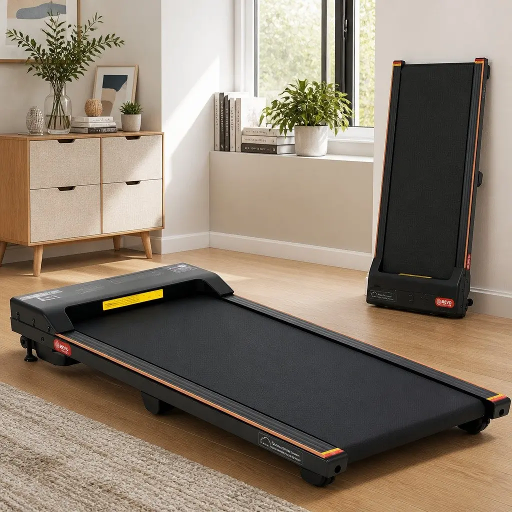 3 in 1 Treadmill Walking Pad 90 x 38 cm Black Orange
