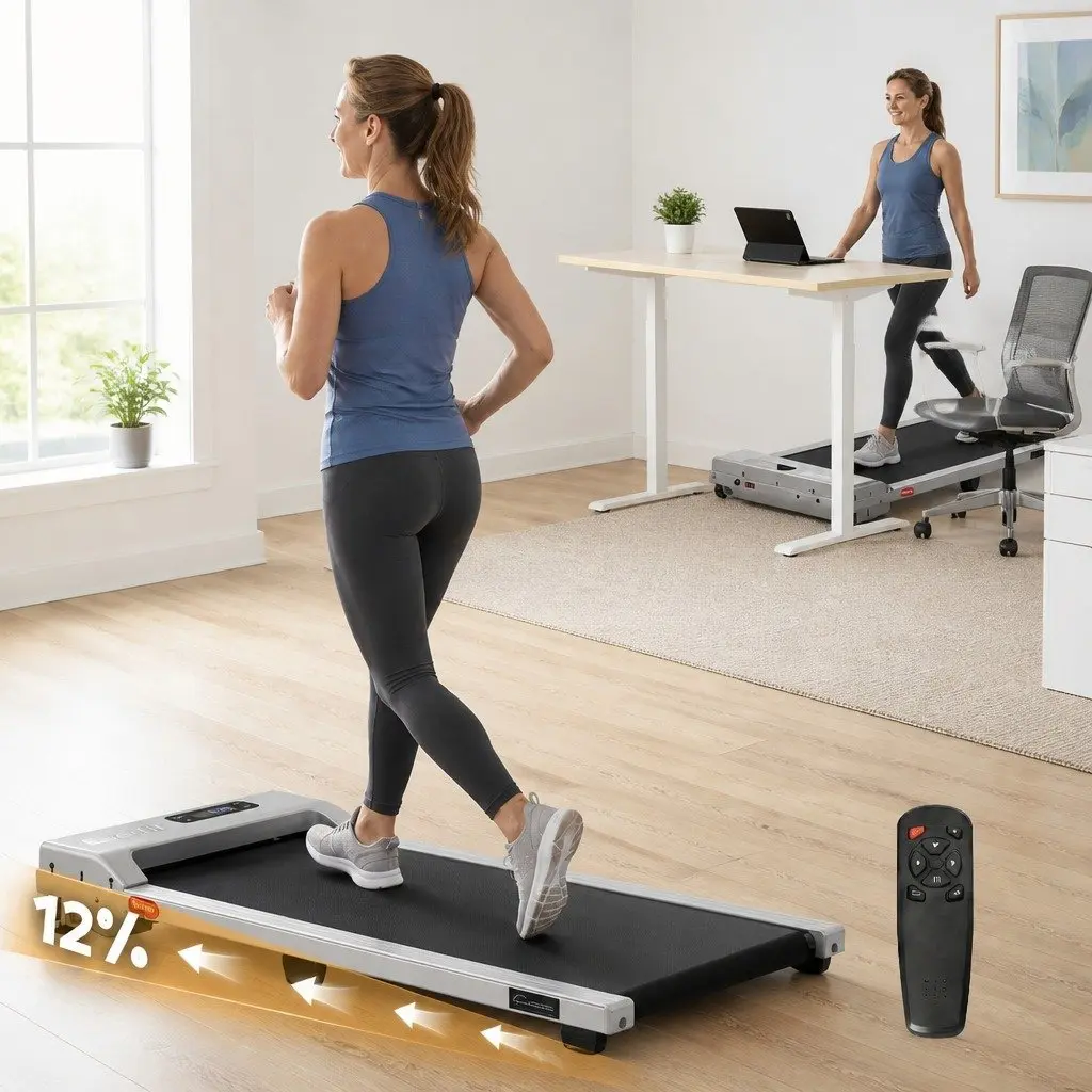 3 in 1 Walking Pad Treadmill with 12% Incline