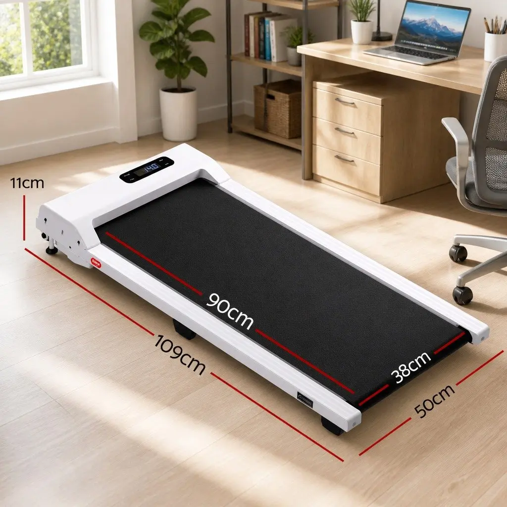 3-in-1 Walking Pad Treadmill with 12% Incline White