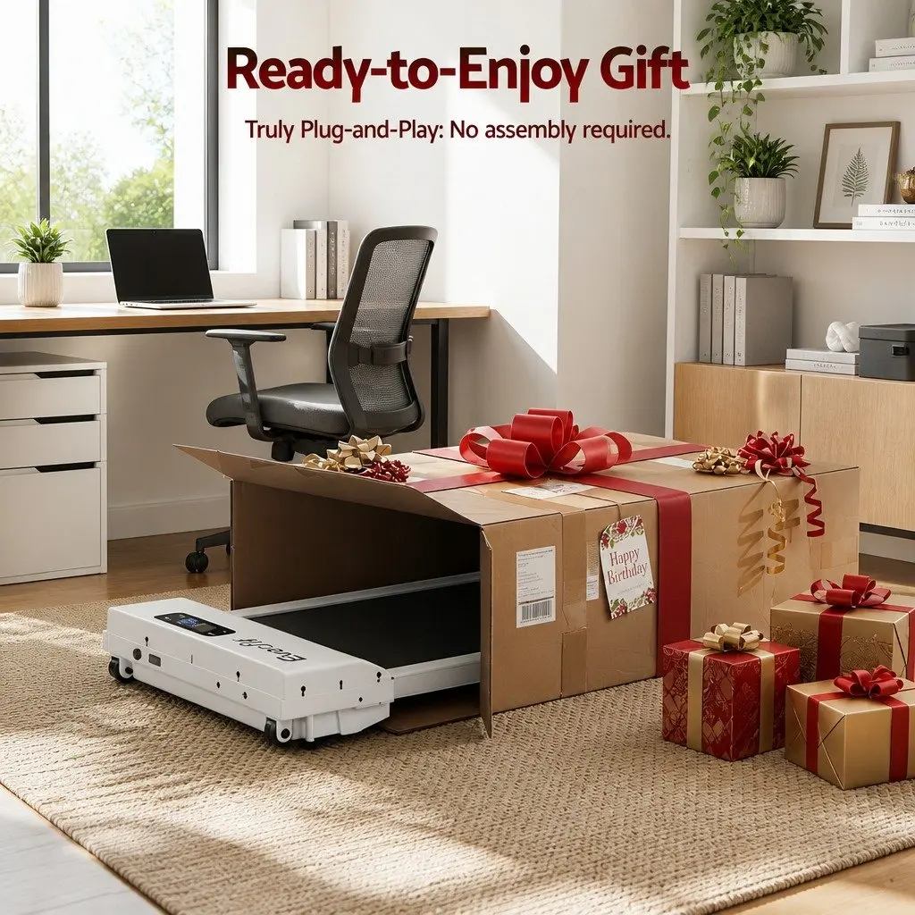 3-in-1 Walking Pad Treadmill with 12% Incline White