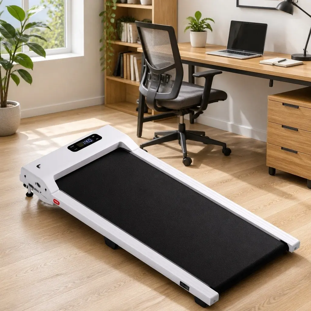 3-in-1 Walking Pad Treadmill with 12% Incline White