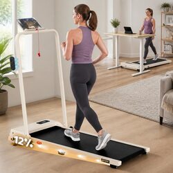 3-in-1 Foldable Walking Pad Treadmill with 12% Incline