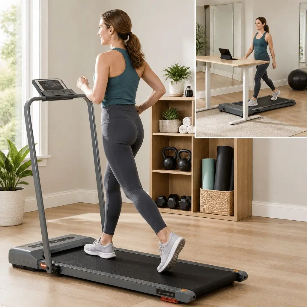 Electric Walking Pad Treadmill with Incline