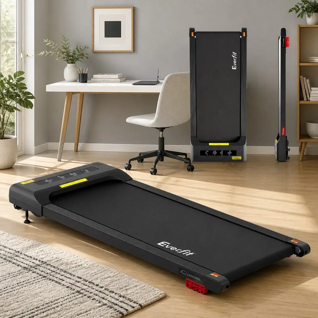 Treadmill Electric Compact Under Desk 380mm Black