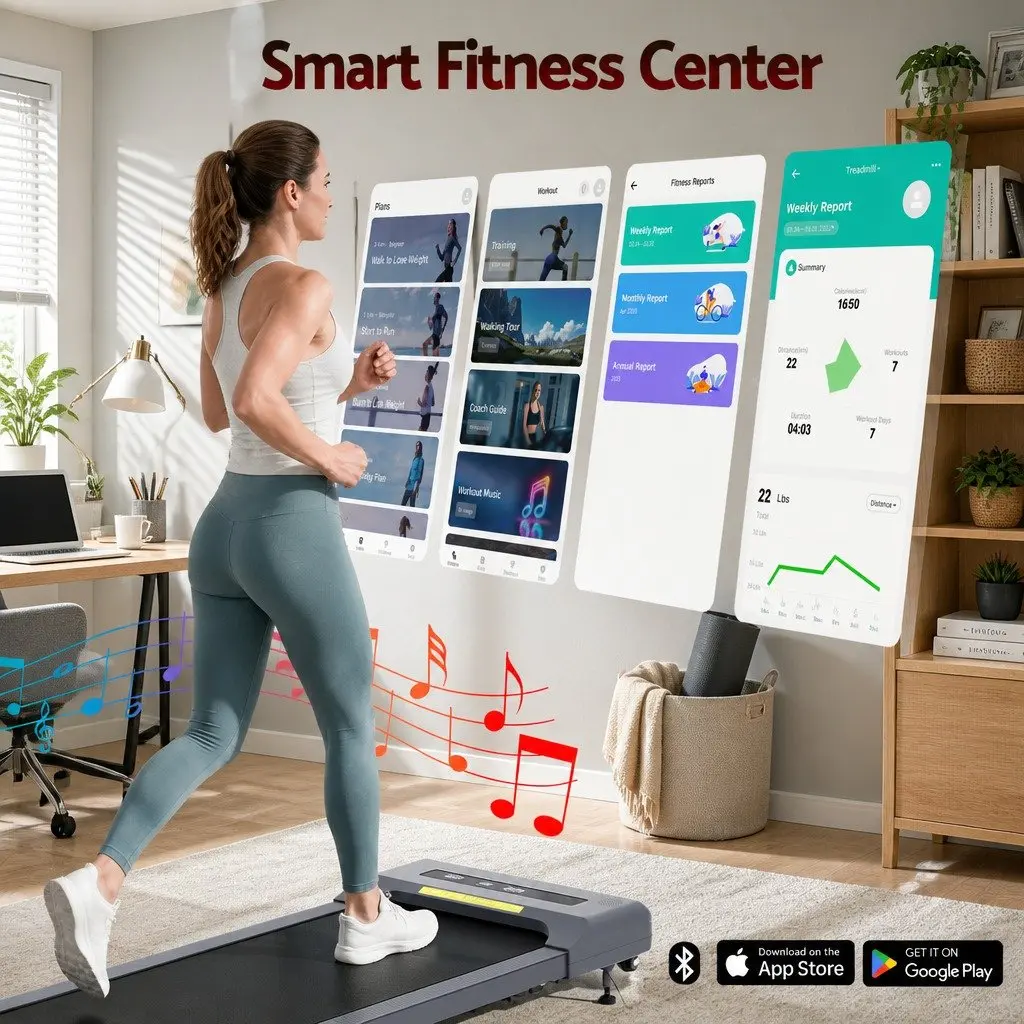 Electric Walking Pad Treadmill for Home Gym