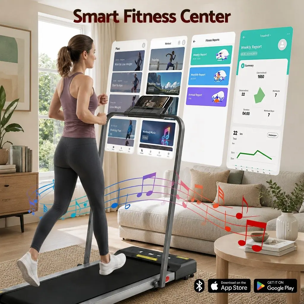 Foldable Electric Walking Pad Treadmill