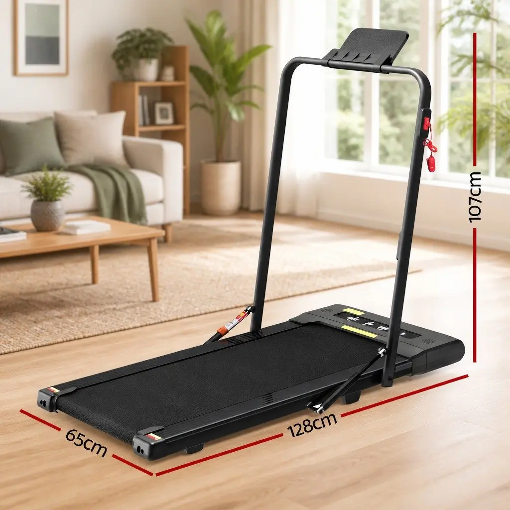 Foldable Electric Walking Pad Treadmill 400mm Black