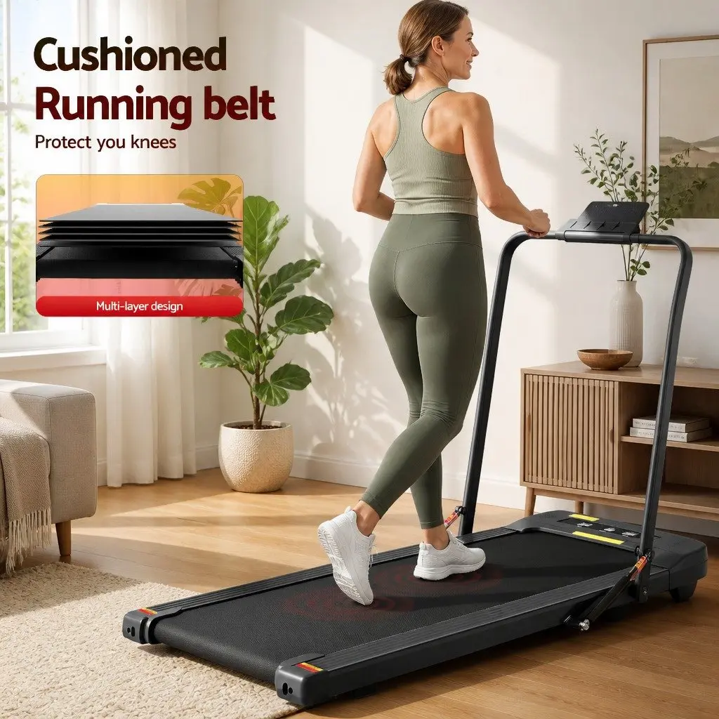 Foldable Electric Walking Pad Treadmill 400mm Black