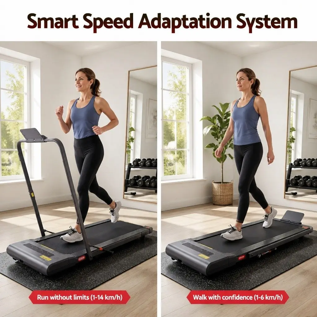 2 in 1 Electric Walking Pad Under Desk Treadmill