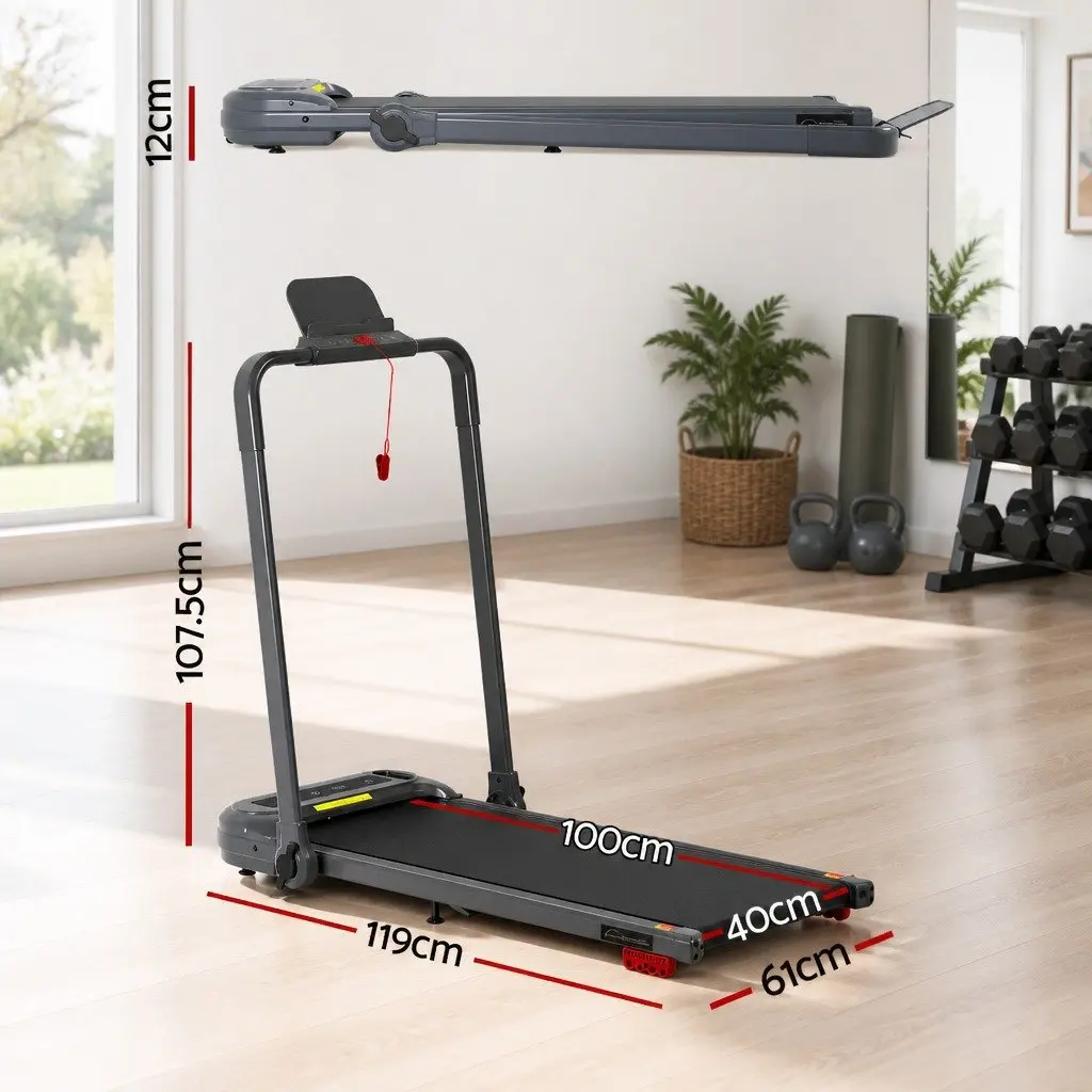 Electric Treadmill with 3-Level Incline