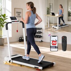 Foldable Electric Walking Pad Treadmill with Incline Options