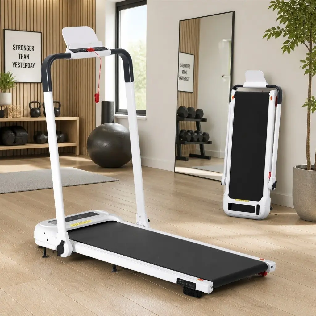 Foldable Electric Walking Pad Treadmill with Incline Options