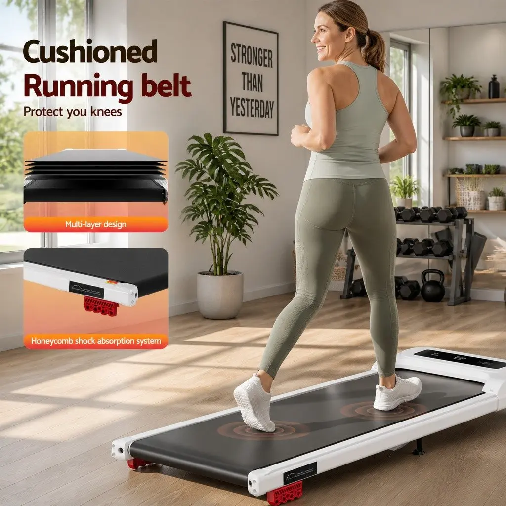 Foldable Electric Walking Pad Treadmill with Incline Options