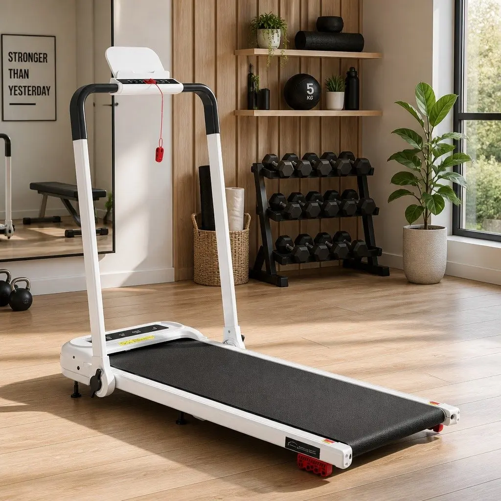 Foldable Electric Walking Pad Treadmill with Incline Options