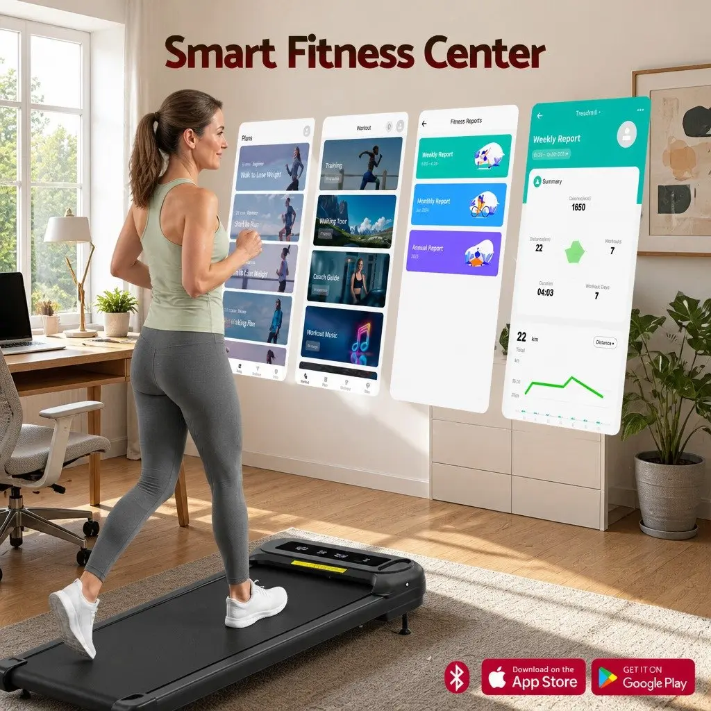 Electric Treadmill with 3 Incline Levels