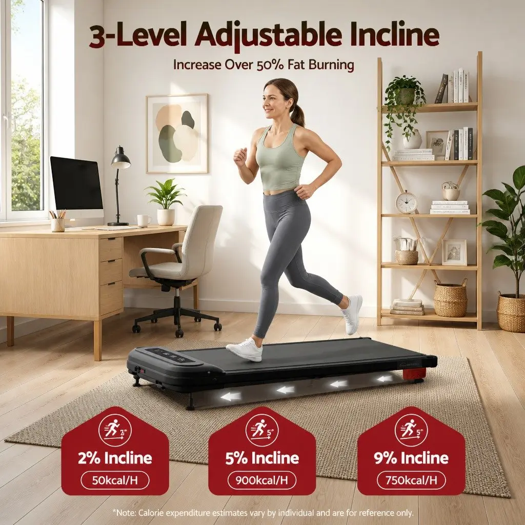 Electric Treadmill with 3 Incline Levels