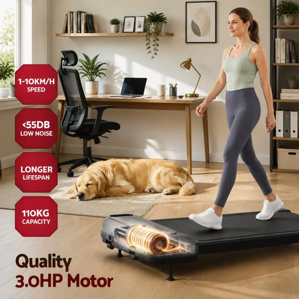 Electric Treadmill with 3 Incline Levels