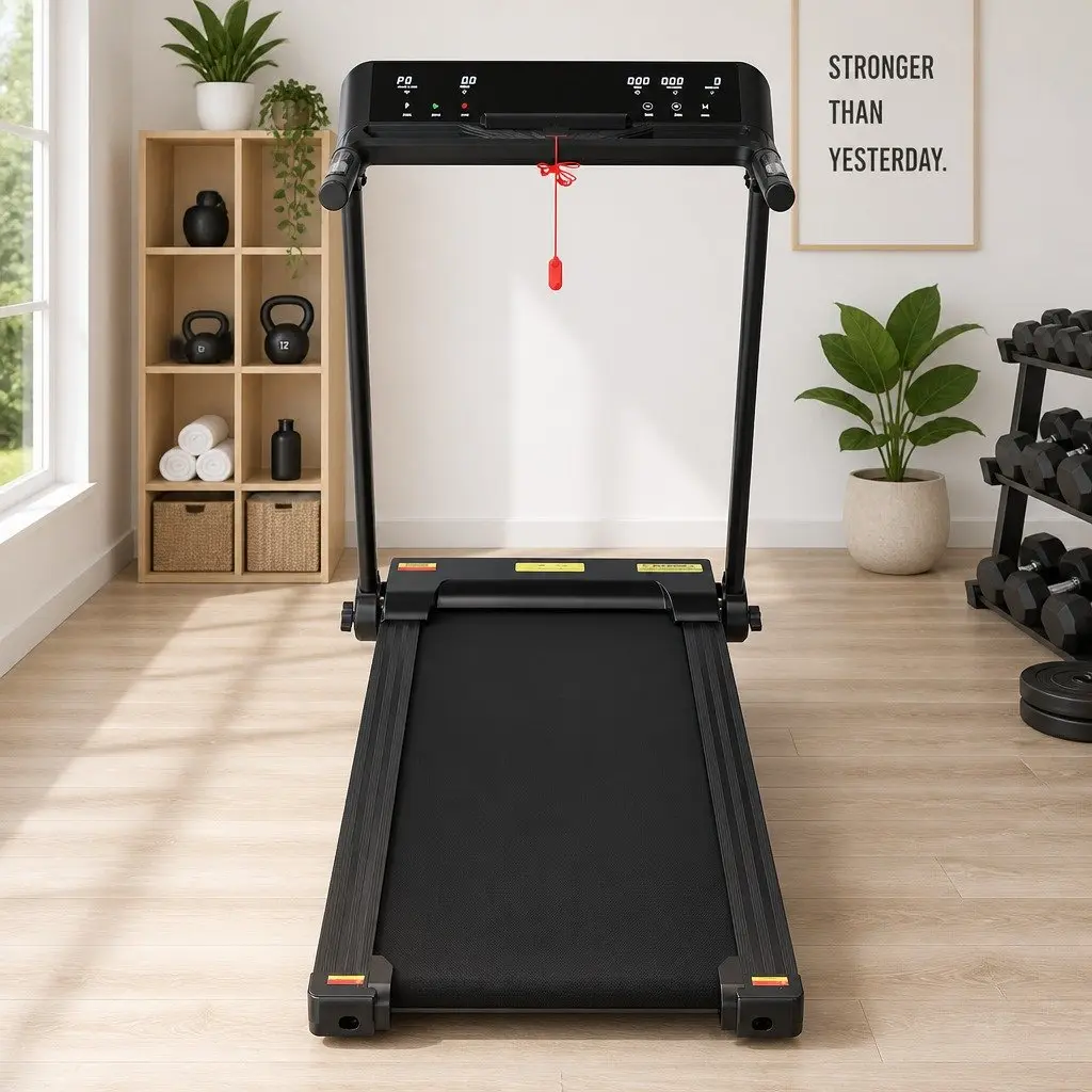 Foldable Electric Treadmill for Home Fitness