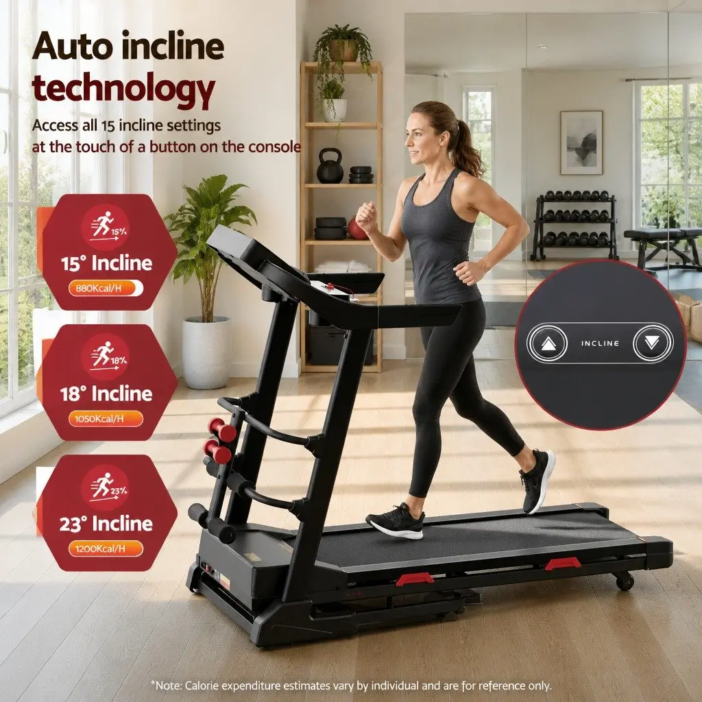 Electric Treadmill Composite Steel 164cm x 75cm x 130cm Black