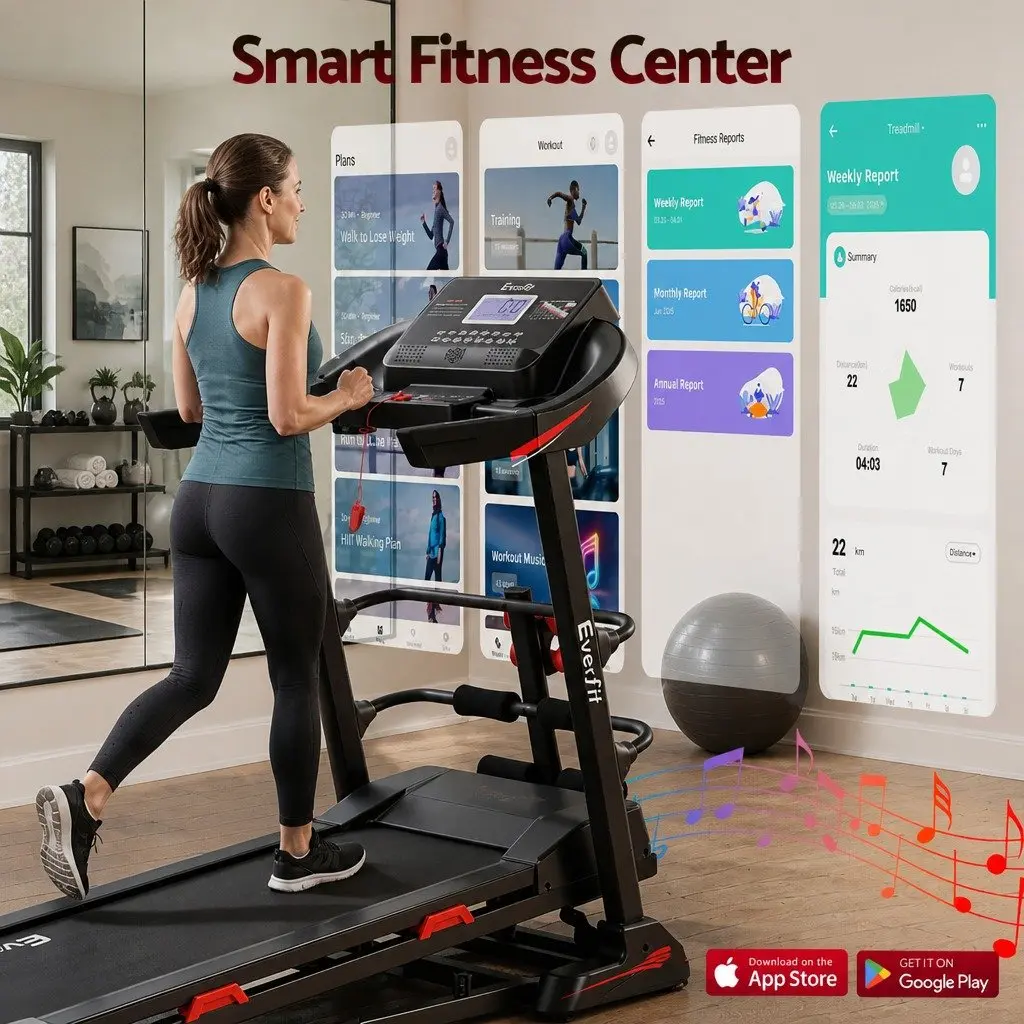 Electric Treadmill Composite Steel 164cm x 75cm x 130cm Black