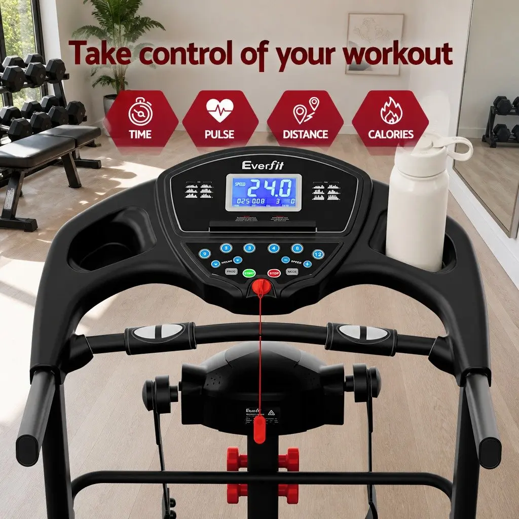 Foldable Electric Treadmill with Massager Belt