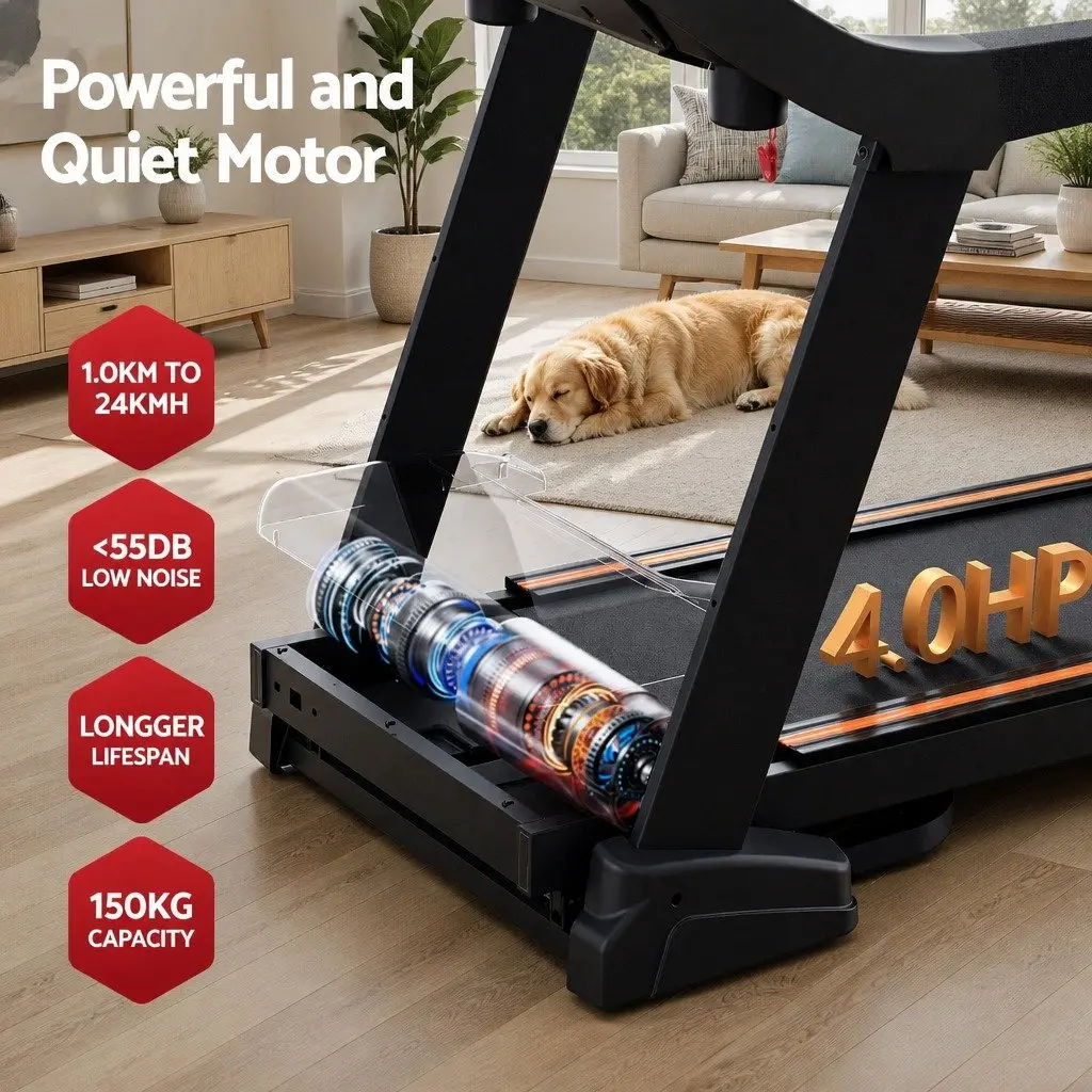 Electric Treadmill with Auto Incline and 12 Programs