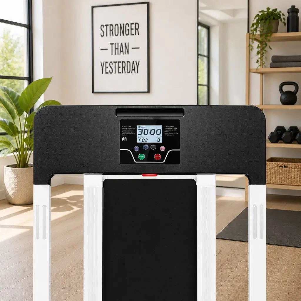 Electric Treadmill with 12 Programs for Home Gym