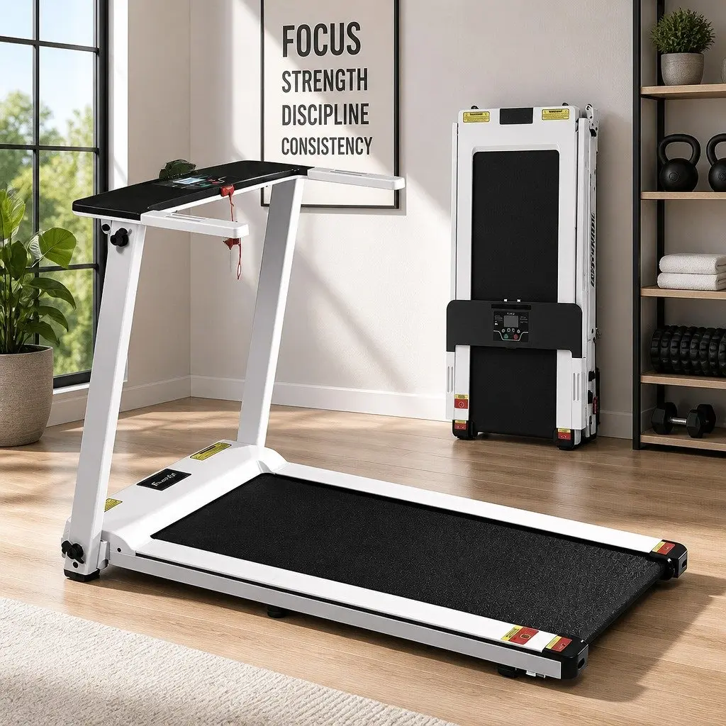 Electric Treadmill with 12 Programs for Home Gym