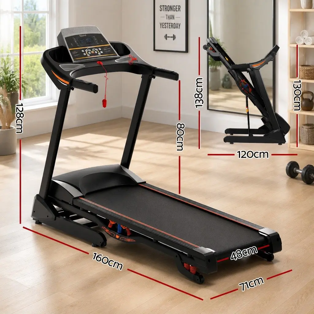 Electric Treadmill with 18 Speed Options