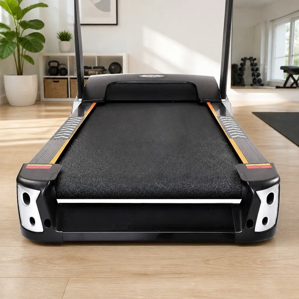 Electric Treadmill Steel 125cm x 48cm Black and White