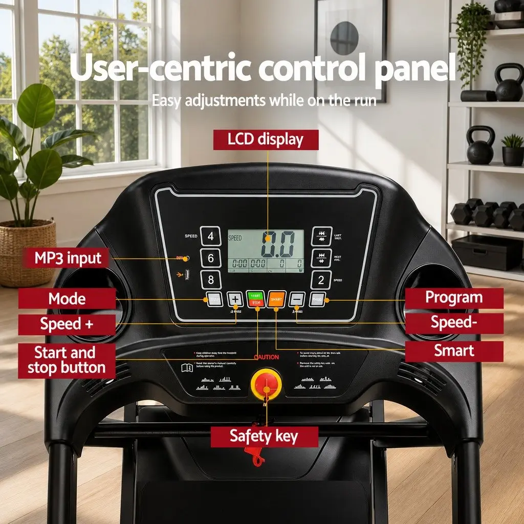 Foldable Electric Treadmill for Home Use