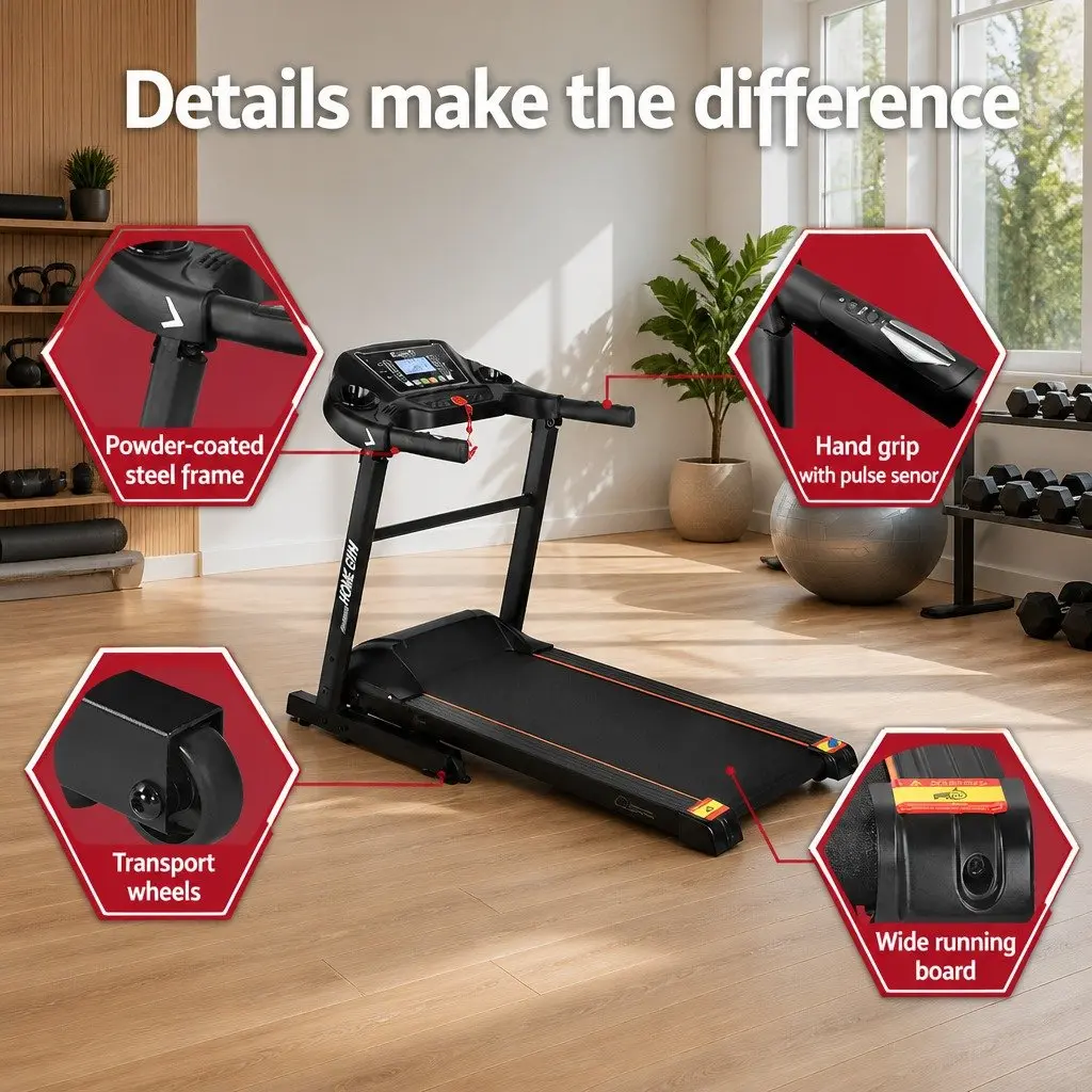 Foldable Electric Treadmill for Home Use
