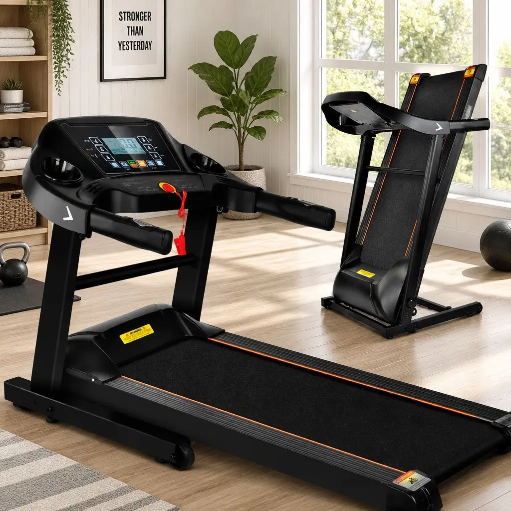 Foldable Electric Treadmill for Home Use