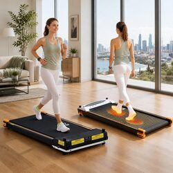 Double-Sided Walking Pad Treadmill with Foot Massage