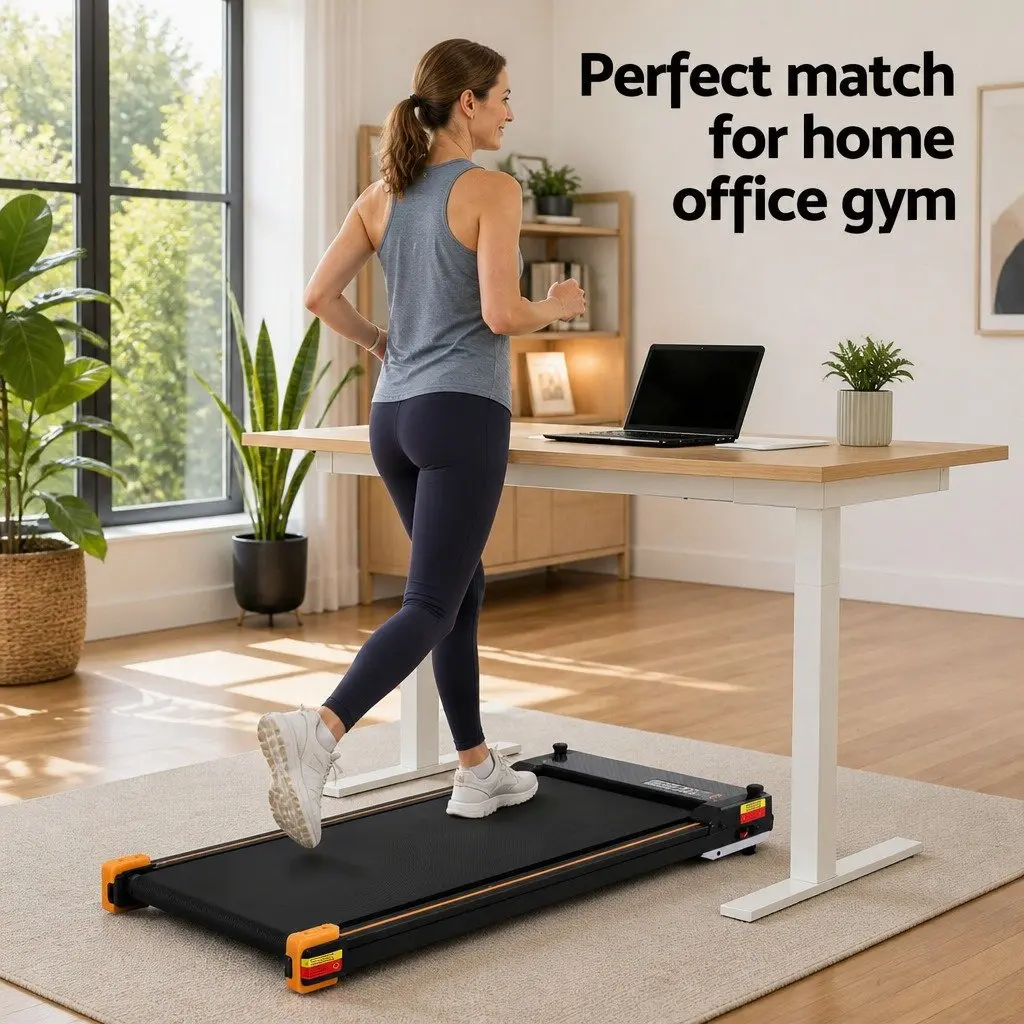 Treadmill Electric Double Sided 380mm Belt Black Foot Massage Home Fitness