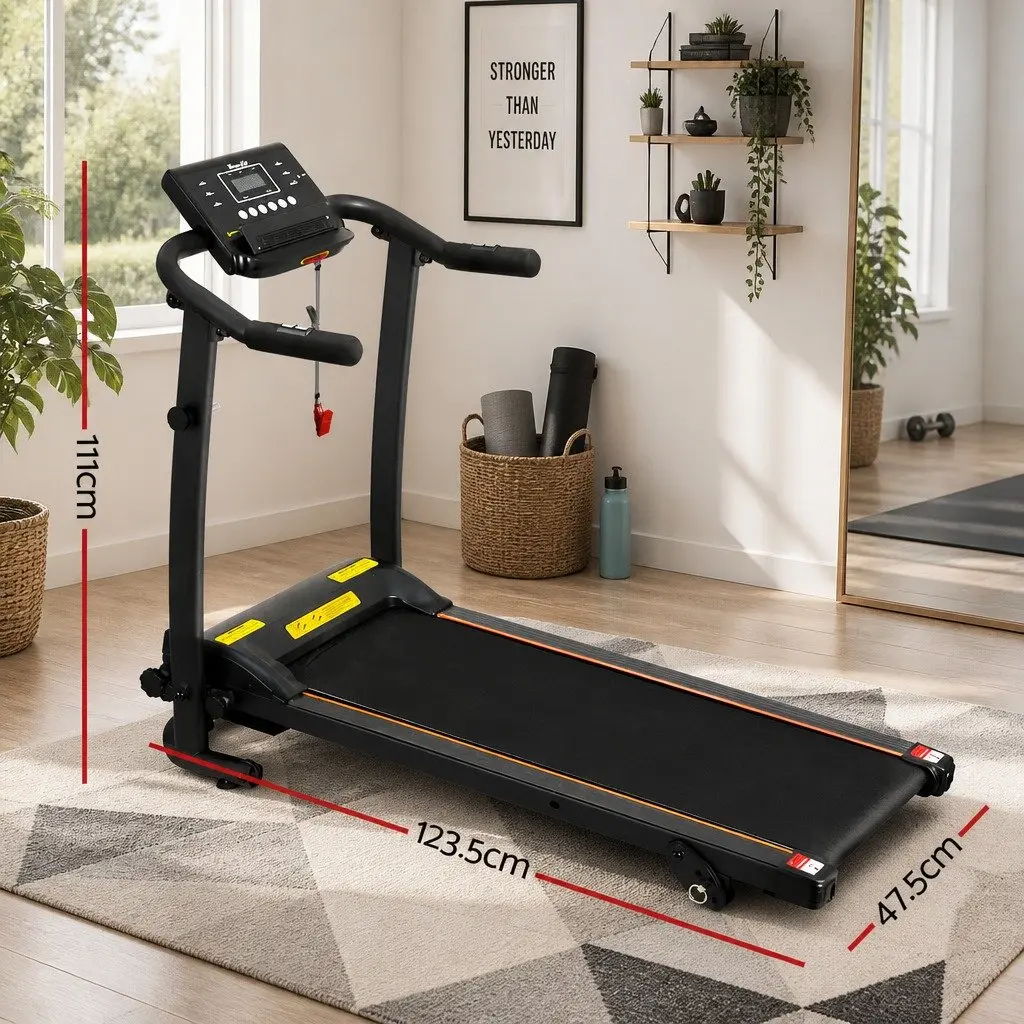 Electric Treadmill with 12 Fitness Programs