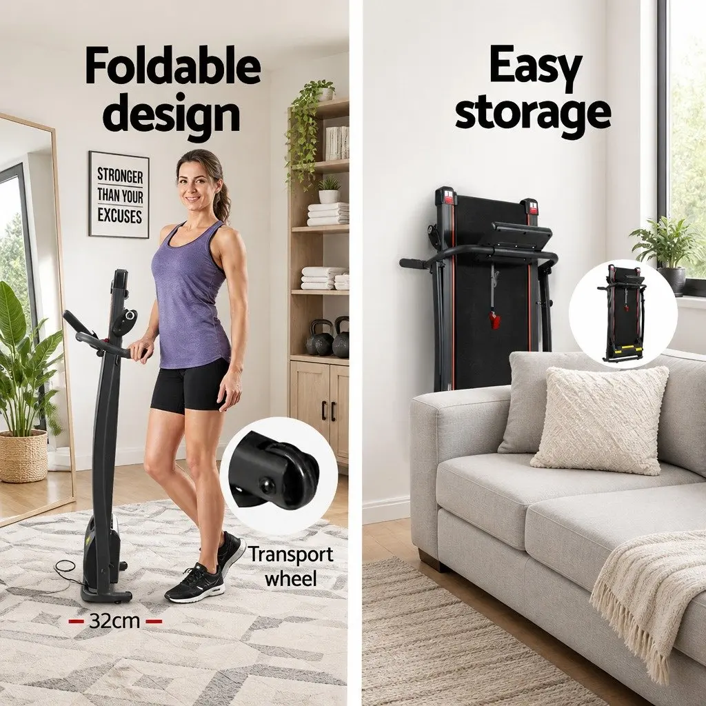 Electric Treadmill with 12 Fitness Programs