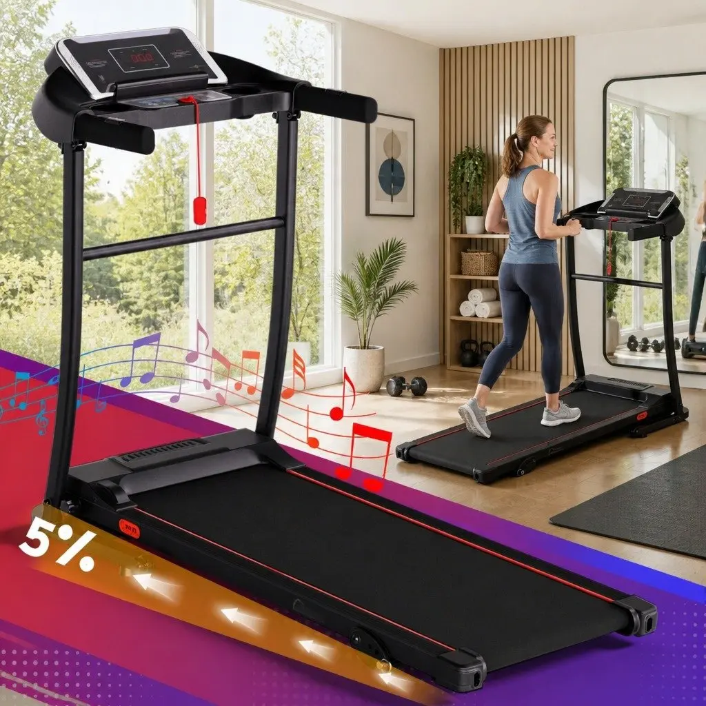 Electric Treadmill for Home Fitness 12km/h Speed