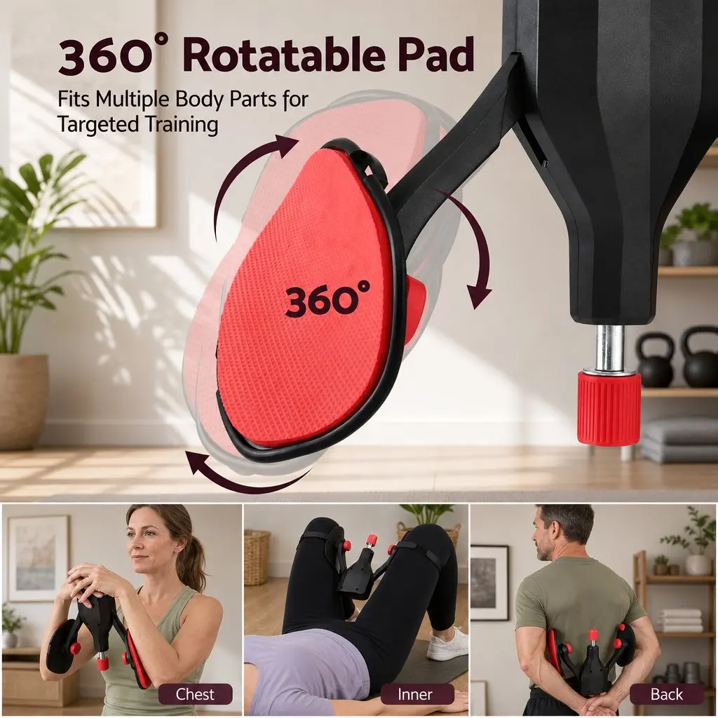Pelvic Floor Trainer Plastic 35kg Adjustable Black Red