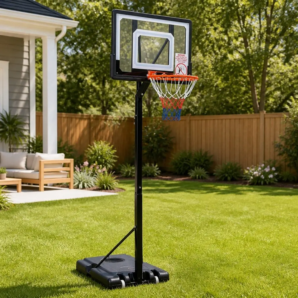 Adjustable Height Basketball Hoop Stand with Wheels