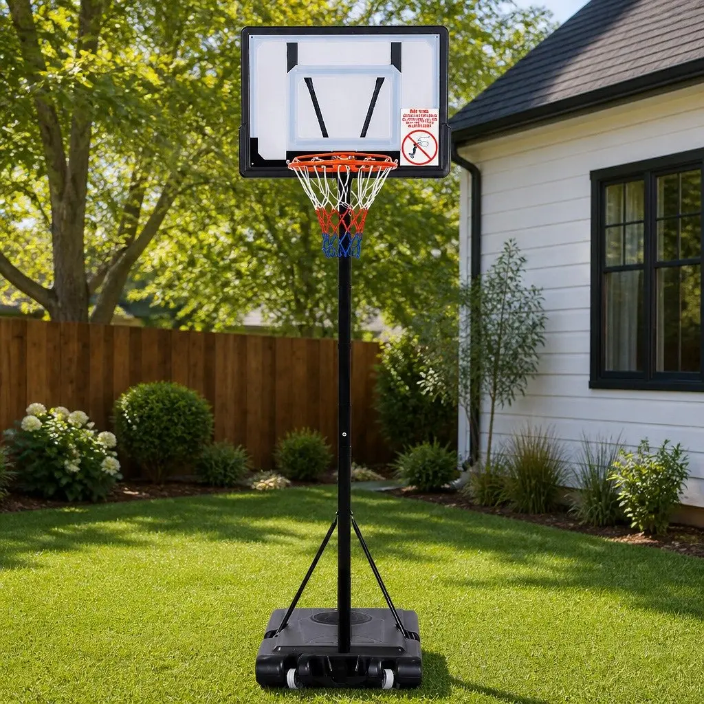 Adjustable Height Basketball Hoop Stand with Wheels