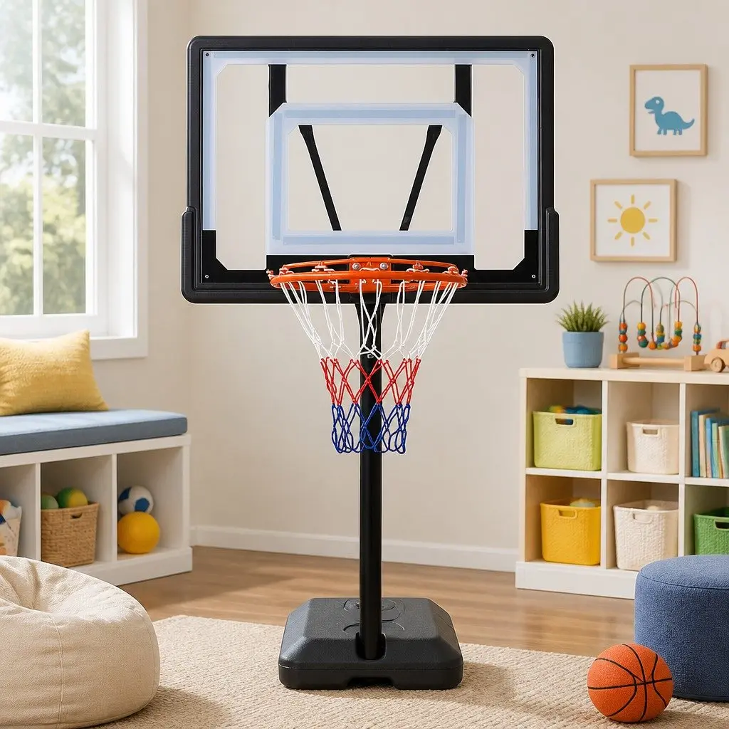 Adjustable Height Basketball Hoop Stand with Wheels