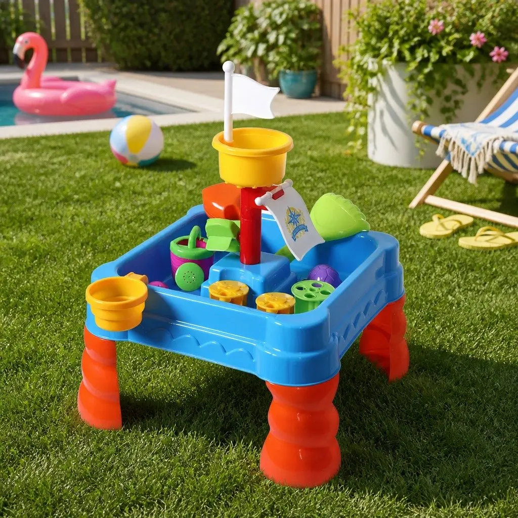 Kids Sand Water Play Table 2-In-1 Activity Set