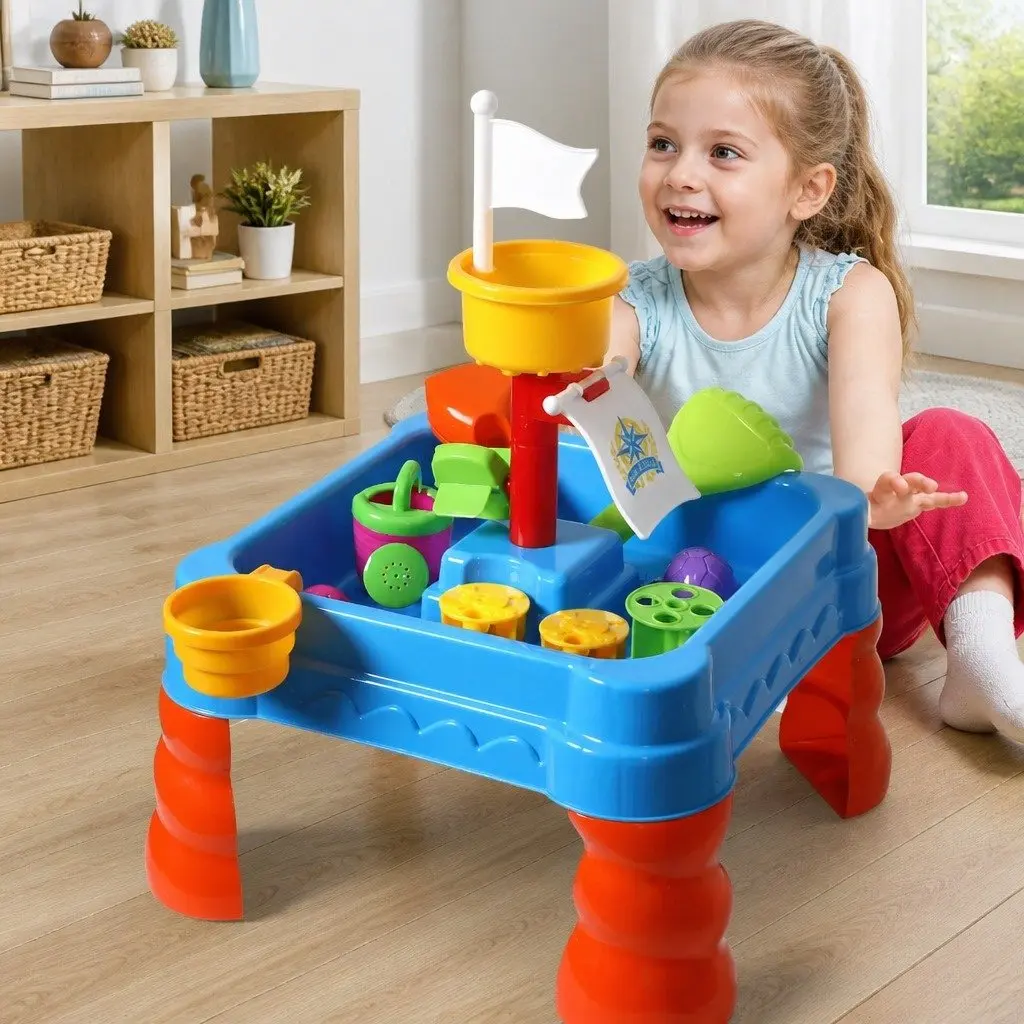 Kids Sand Water Play Table 2-In-1 Activity Set